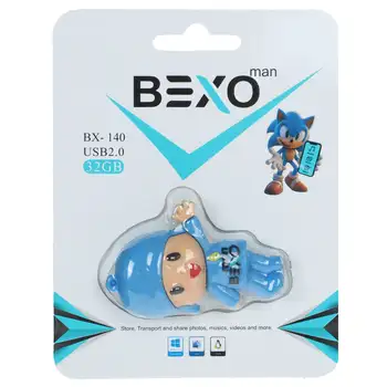 فلش مموری BEXO USB2.0 مدل BX-133 ظرفیت 32GB - عروسکی (گارانتی داده پردازی آواتک)